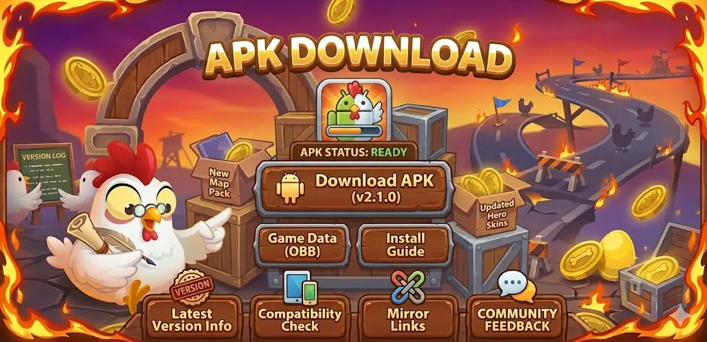 Chicken Road app és APK letöltés
